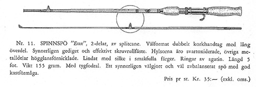 Specifikation och illustration från 1944