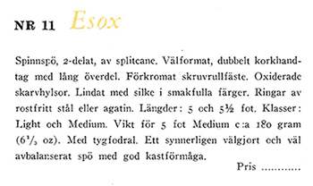 Specification från 1949