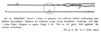 Specifikation och illustration Arjons <br>tredje huvudkatalog från 1944